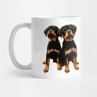 Rottweiler Cute Puppy Dogs Mug